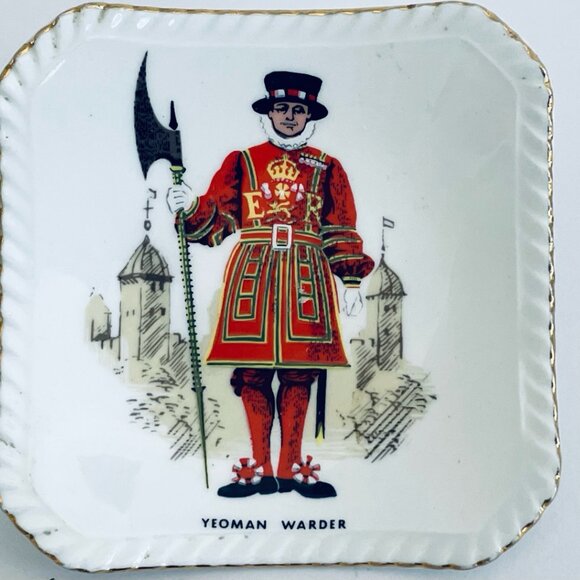 Royal Adderley Floral Bone China Square ER Soldier Tray Made In England - Picture 2 of 7